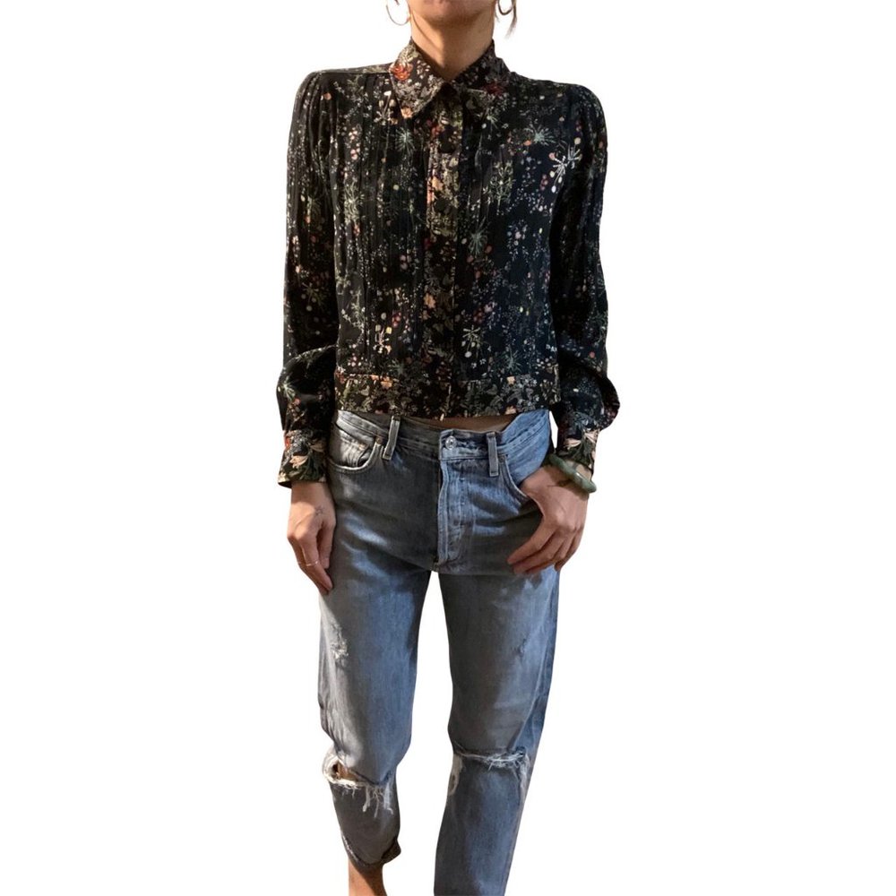 ZARA wildflower shirt